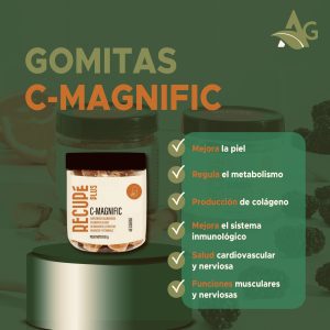 Gomita Funcional «C Magnific» (Citrato de magnesio + vitamina C + Maracuyá)