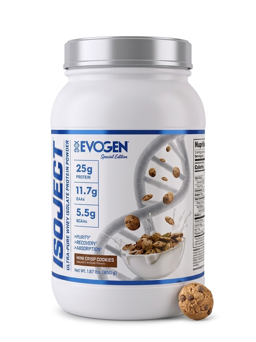Proteína Isoject Ultra Pura Whey Isolate Powder sabor Mini Crisp Cookies25 servidas
