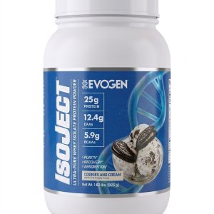 Proteína Isoject Ultra Pura Whey Isolate Powder sabor cookies and cream 25 servidas